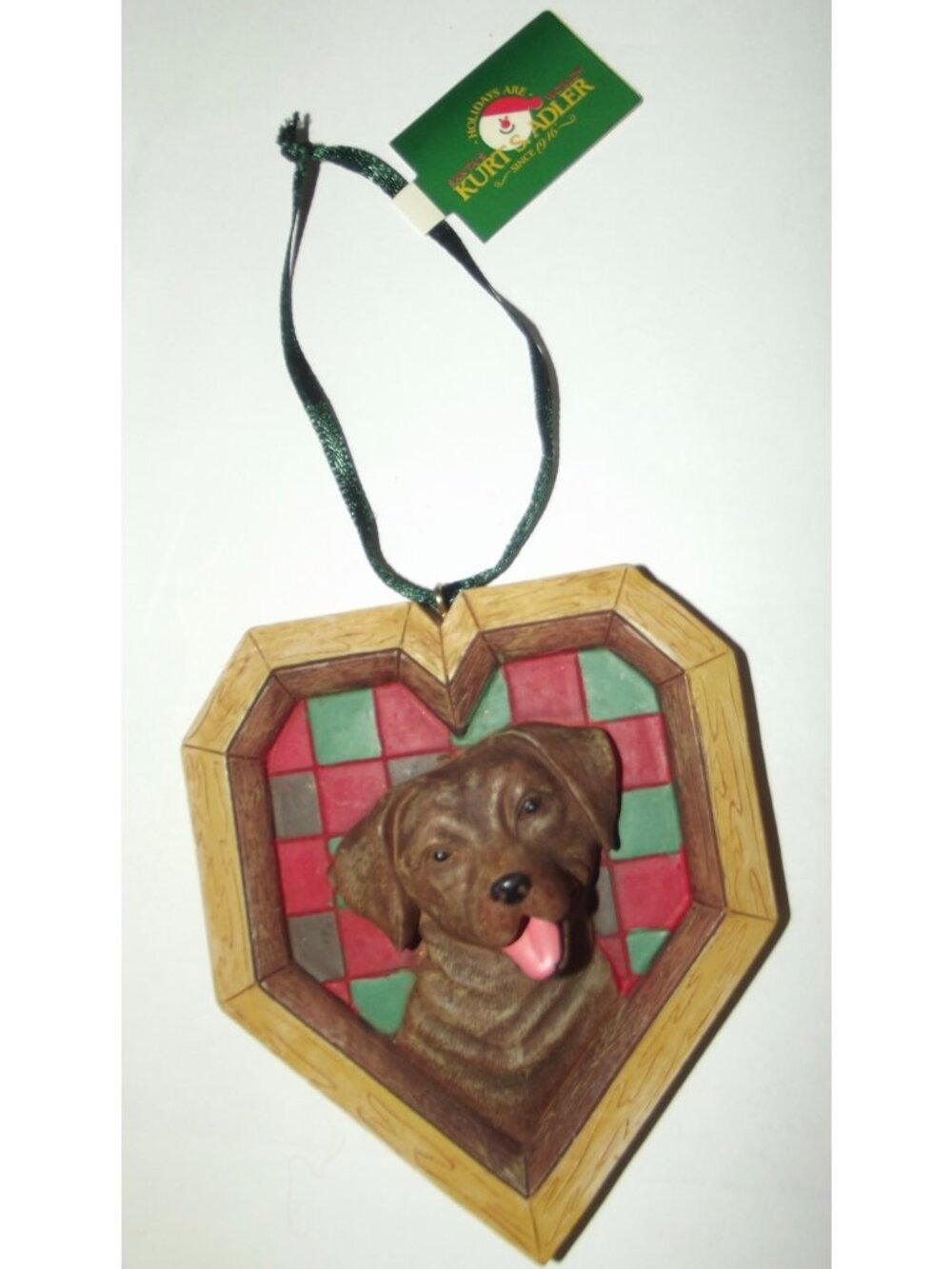 Retriever Dog Christmas Ornament Kurt Adler Chesapeake Bay vtg 1994 3D 3.75"